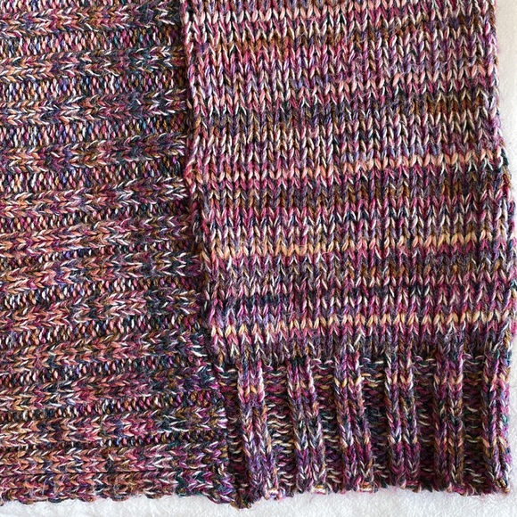 Melrose and Market long open front shawl collar cardigan rainbow pastels pinks - Picture 11 of 16